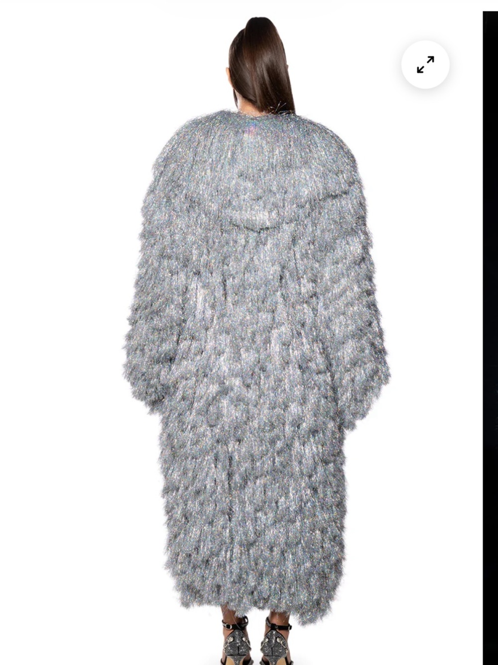 🩶 I'M SO FANCY TINSEL METALLIC SHAKET TRENCH L - Shop Akira - Stunning - Picture 10 of 12